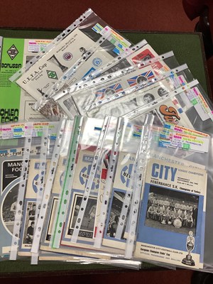 Lot 777 - Manchester City European Programmes 1968-79,...