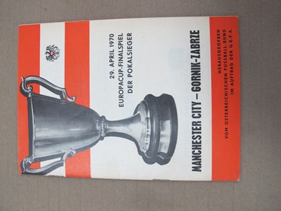 Lot 628 - 1970 Cup Winners Cup Final Programme,...