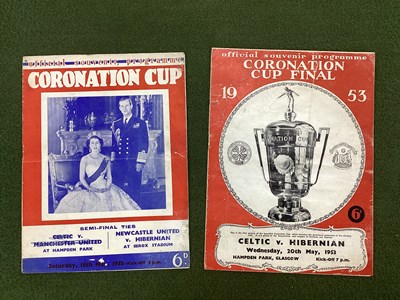 Lot 782 - 1953 Coronation Cup Final Programme Celtic v....