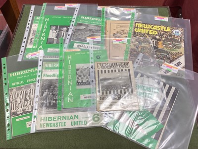 Lot 783 - Hibernian Programmes v. Newcastle, 54-5, 68-9,...