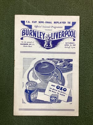 Lot 861 - 1947 F.A Cup semi Final Replay Programme...