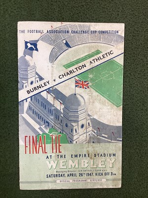 Lot 863 - 1947 F.A Cup Final Programme Burnley v....