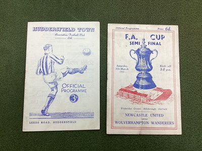 Lot 869 - 1951 F.A Cup Semi Final Newcastle v. Wolves...