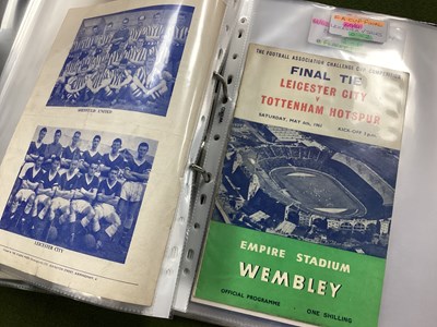 Lot 880 - F.A. Cup Final Programmes 1959-64, plus all...