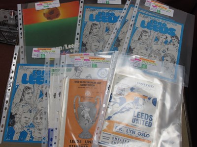 Lot 669 - Leeds United in The European Cup Programmes 69-...