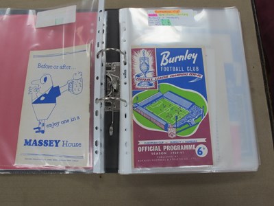 Lot 619 - European Cup Programmes 60-1 Burnley v. Reims,...