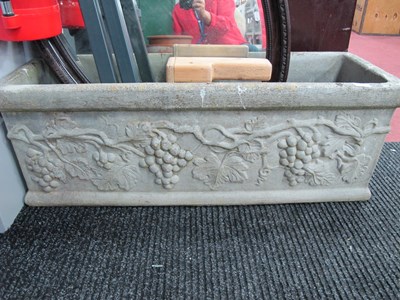 Lot 1172 - Reconstituted Stone Rectangular Trough, with...