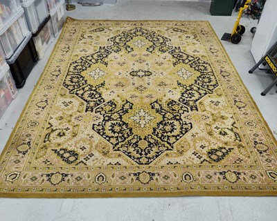 Lot 1569 - Belgian T5 Floral Carpet, in tones of blue and...