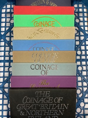 Lot 348 - Nine GB Proof Year Coin Sets, including 1972,...