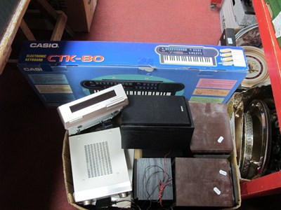 Lot 1145 - Casio CTK-80 Electronic Keyboard (boxed). Sony...