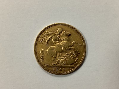 Lot 564 - 1907 Edward VII Gold Sovereign.