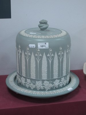 Lot 1211 - A Late XIX Century Jasperware Cheese Dome and...