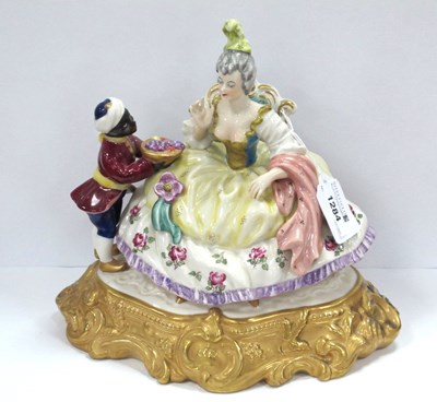 Lot 1284 - A XX Century German Porcelain Figure Group,...