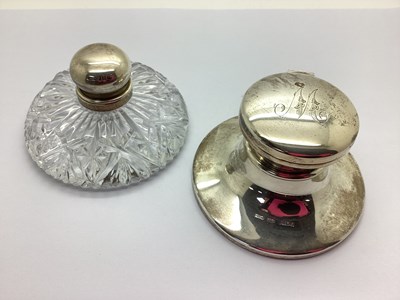 Lot 155 - A Hallmarked Silver Capstan Style Inkwell,...