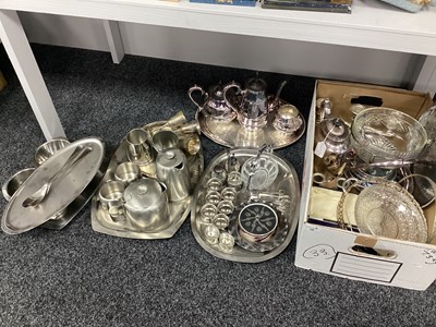 Lot 28 - A Large Mixed Lot of Assorted Plated Ware and...