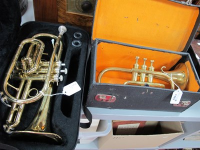 Lot 1493 - Sonata Brass cornet, Boosey Heley example with...