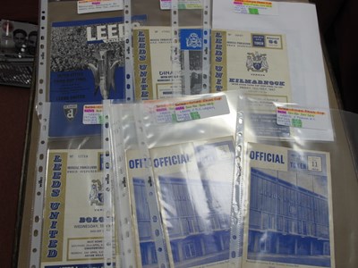 Lot 671 - Leeds United in The Fairs Cup Programmes, 1965...