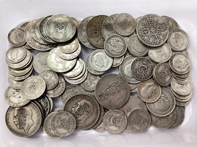 Lot 393 - GB Pre 1920 Silver Coins, including Shillings,...