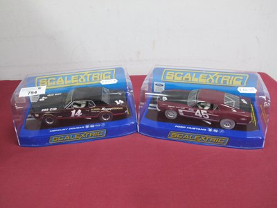 Lot 754 - Two Scalextric 1:32 Scale Slot Cars. #C3424...