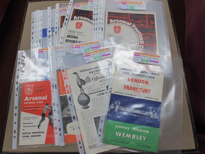 Lot 622 - Fairs Cup Programmes Involving London Teams,...