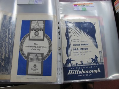 Lot 637 - Fairs Cup Programmes Involving English,...