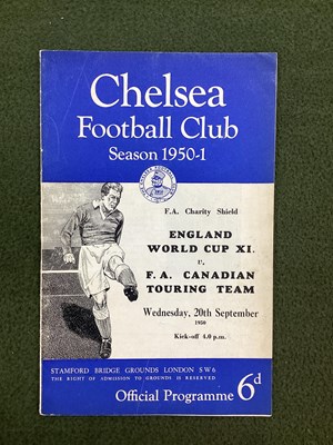 Lot 793 - 1950 Charity Shield Programmes England World...