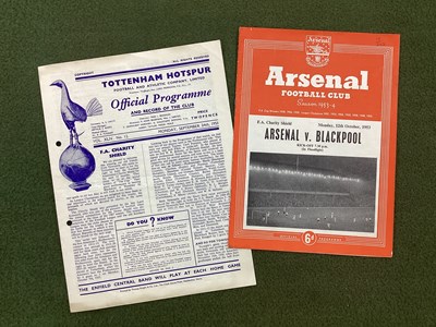 Lot 794 - 1951 Charity Shield Programme, Tottenham v....