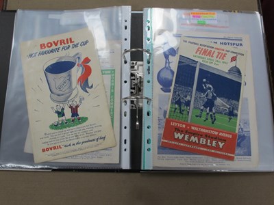 Lot 617 - 1952 Amateur Cup Final, 1954 F.A Cup Final, 63-...