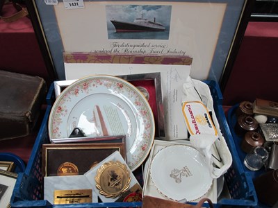 Lot 1431 - Cunard Queen Elizabeth 2 Dinner Menus. Queen...