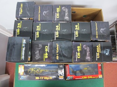 Lot 560 - Fifteen 1:72nd Scale Plastic Model Helicopters...