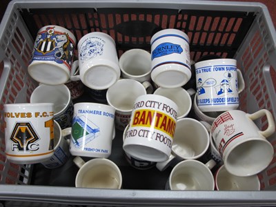 Lot 644 - Football Pottery Mugs, twenty-four including...