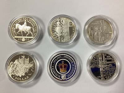 Lot 382 - Six Royal Mint Fine Silver Proof Coins, QEII...