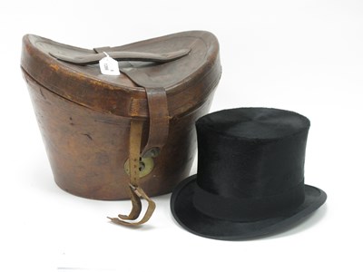 Lot 1396 - XIX Century Silk Top Hat (Kirsop Son, 49...