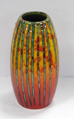 Lot 1282 - Anita Harris 'Brimstone' Skittle Vase, gold...