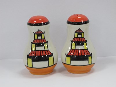 Lot 1316 - A Pair of Lorna Bailey 'Pagoda Gardens' Cruets,...