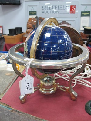 Lot 1456 - A Desk Top Globe of the World, set with...