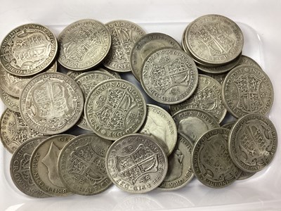 Lot 447 - GB Pre 1947 Silver Half Crowns, total weight...