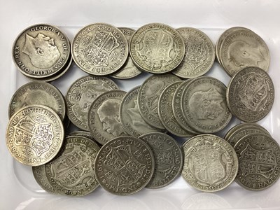 Lot 409 - GB Pre 1947 Silver Half Crowns, total weight...