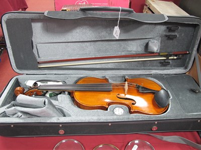 Lot 1442 - One Piece Back Violin, measuring 35cm to back...