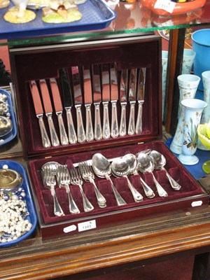 Lot 1343 - Canteen of Cutlery, Sheffield, stamped E.P.N.S...