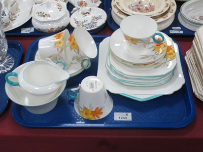 Lot 1244 - Shelley Part Tea Service (WS2200), nineteen...