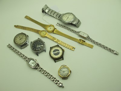 Lot 121 - Vintage Gent's Wristwatch Heads, (no straps)...