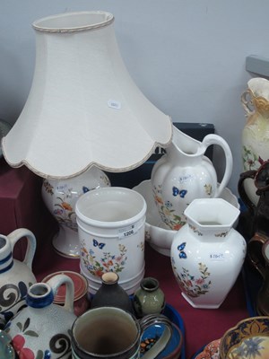 Lot 1206 - Aynsley Cottage Garden Table Lamp and Shade,...