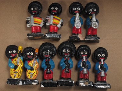 Lot 1329 - Robertson's Golly Band Figures, te (two of...