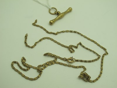 Lot 147 - A Fine Chain, (broken) together with a T-bar.