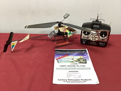 Lot 673 - A Century Helicopter Products Radio Controlled...