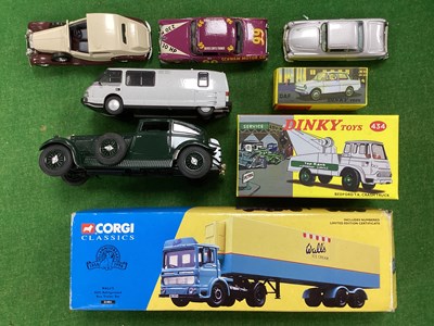 Lot 655 - Eight Diecast and White Metal Model Vehicles...