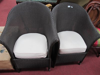 Lot 1600 - Lloyd Loom Basket Work Chairs, circa 2000,...