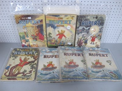 Lot 328 - Nine Rupert The Bear Books & Annuals to...