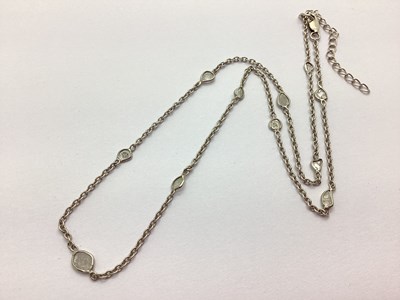 Lot 210 - A Modern Dainty Polki Diamond Chain Necklace,...